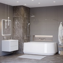 Cezares Lux Белая глянцевая 165х80 L Акриловая ванна 165x80 см, Италия - фото 1 - фото 2