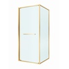 Cezares Lux A-FS-1-90-C-BORO Прозрачное стекло / Профиль Золото брашированное 90х90