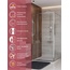 Cezares Lux AH-FS-11-100/80-C-CR Прозрачное стекло / Профиль Хром 100х80 Душевой уголок 80x100x195 см, Италия - фото 2