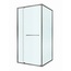Cezares Lux AH-FS-11-100/80-C-GM Прозрачное стекло / Профиль Хром 100х80 Душевой уголок 80x100x195 см, Италия - фото 1