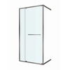 Cezares Lux B-FS-11-110-C-GM Прозрачное стекло / Профиль Оружейная сталь 110х195