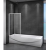 Cezares Relax Прозрачное стекло / Хром 80х140-3