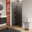 Cezares Slider SLIDER-B-1-100/110-GRIGIO-GM Стекло серое/Профиль Оружейная сталь 100/110 Душевая дверь 0,8x100x195 см, Италия - фото 1