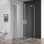Cezares Slider Прозрачное / Хром 80х90 Душевой уголок 80x90x195 см, Италия - фото 1
