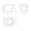 Cezares Stylus-Tor CZR-6601-TH-TOR/SC Унитаз подвесной 51x36,5x37 см, Италия - фото 10