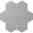 Click ceramica Magic Hexa Silver Керамогранит 20x24 см, Испания, ничего - фото 2