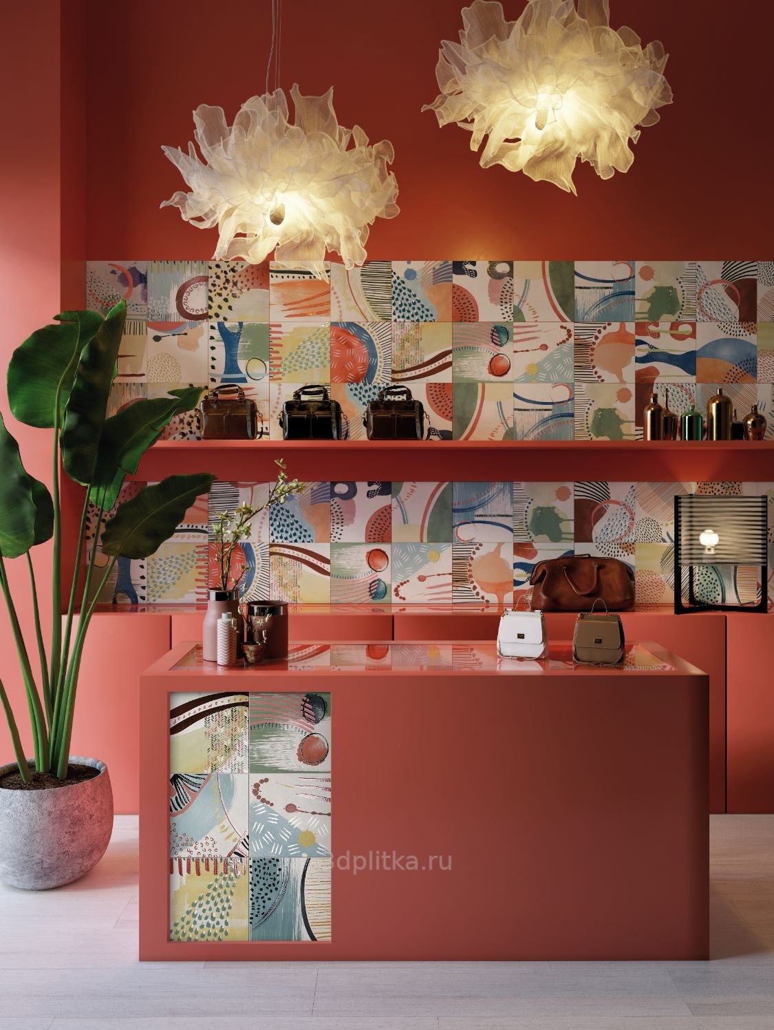 Codicer Moorea 25x25 см, керамогранит, Испания - фото интерьера 1