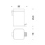 Colombo Design Black&White B9210.CR Нержавеющая сталь (полированная) 3L Мусорное ведро 22x16,5x25,5 см, Италия - фото 4