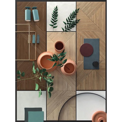 222250 Century 🏆 Tangram Walnut 31,6x100 настенная плитка от Colorker  купить керамическую плитку и керамогранит в Москве в магазине 3Дплитка