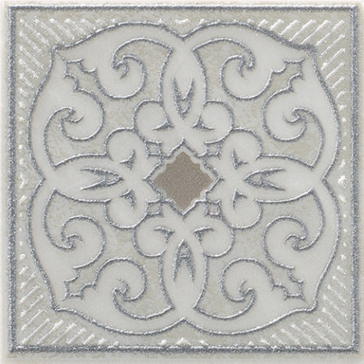 Colorker Odyssey 219284 Ares Silver Вставка 11,5x11,5 см, Испания, под обои  - фото 1