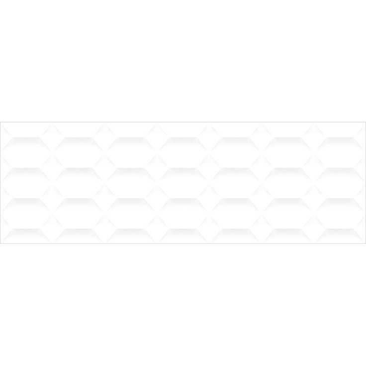 Gravita Polar White Hexa Настенная плитка 30x90 см, Индия, под обои  - фото 1