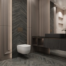 Creanza Burmese 8x45 см, керамогранит, Индия, под дерево - фото интерьера 1 - фото 2