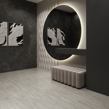 Creanza Burmese 8x45 см, керамогранит, Индия, под дерево - фото интерьера 1 - фото 1