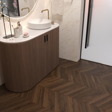 Creanza Scarlet Wood 8x45 см, керамогранит, Индия, под дерево - фото интерьера 1 - фото 4