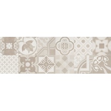 Creto Dover СCG20D17200B Patchwork Ivory W\Dec M NR Satin 1 Декор 25x75 см, Россия, под бетон  - фото 1 - фото 1