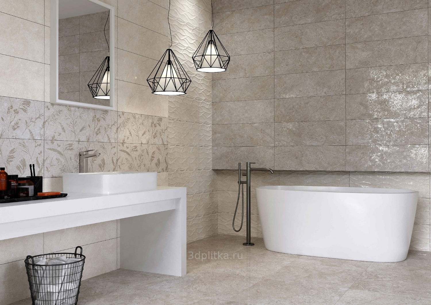 Creto Royal Sand керамика, Россия, под бетон  - фото интерьера 1