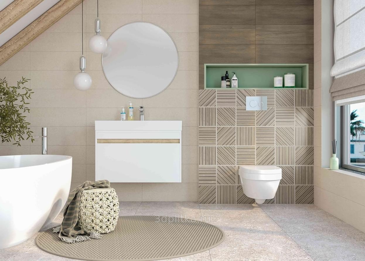 Creto Salutami 20x60 см, керамика, Россия - фото интерьера 1