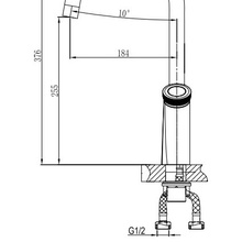 D&K Bayern.Alfeld DA1482401 Для кухни Хром Смеситель 20x10,2x37,6 см, для кухонной мойки, Германия - фото 1 - фото 2