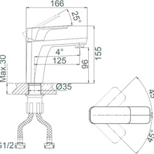 D&K Berlin Technische DA1432125 Для раковины Матовый Черный Смеситель 16,6x4,8x15,5 см, для раковины, Германия - фото 1 - фото 2