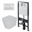 D&K Quadro DS1511602 Унитаз подвесной с инсталляцией 49x34x35 см, Германия - фото 1