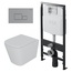 D&K Quadro DS1511606 Унитаз подвесной с инсталляцией 49x34x35 см, Германия - фото 1