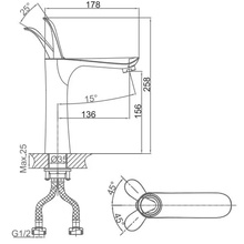 D&K Venice Baciano DA1032659 для раковины Смеситель 17,8x5,2 см, для раковины, Германия - фото 1 - фото 2