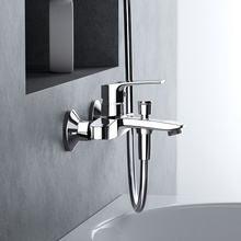 Damixa Eclipse 2.0 481000000 Для ванны и душа Хром глянцевый Смеситель 16,6x21,15x10,6 см, для ванны с душем, Дания - фото 1 - фото 2