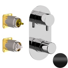 Daniel Trilogy TG612D2KB15 Встраиваемый для душа Черный матовый Смеситель для встраиваемых систем, Италия - фото 1 Daniel Trilogy TG612D2KB15 Встраиваемый для душа Черный матовый Смеситель для встраиваемых систем, Италия - фото 1 - фото 1