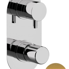 Daniel Trilogy TG612D2KBDP Встраиваемый для душа и ванны Золото брашированное Смеситель для встраиваемых систем, Италия - фото 1 - фото 2