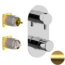 Daniel Trilogy TG612D2KBDP Встраиваемый для душа и ванны Золото брашированное Смеситель для встраиваемых систем, Италия - фото 1 Daniel Trilogy TG612D2KBDP Встраиваемый для душа и ванны Золото брашированное Смеситель для встраиваемых систем, Италия - фото 1 - фото 1