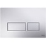 DEA Design Single DD3735 CR Хром глянцевый Кнопка смыва 2,8x23,6x15,2 см, Италия - фото 1