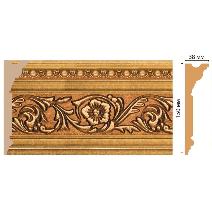 Decomaster D214-58 ДМ Карниз 240x3,8x15 см, Китай - фото 1 Decomaster D214-58 ДМ Карниз 240x3,8x15 см, Китай - фото 1