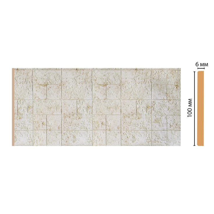 Decomaster R10-25 6 мм 3D стеновая панель 240x10x0,6 см, Китай - фото 1 Decomaster R10-25 6 мм 3D стеновая панель 240x10x0,6 см, Китай - фото 1