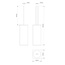 Decor Walther Contract 0654360 Чёрный матовый Ершик 9x9x40 см, Германия - фото 2