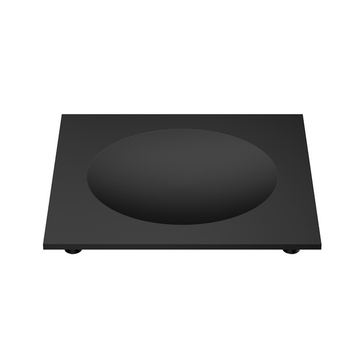 Decor Walther Cube 0837260 Чёрный матовый Мыльница 12,5x12,5x1,3 см, Германия - фото 1