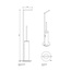 Decor Walther Mikado 0522350 Белый матовый Стойка 14x14x73,5 см, Германия - фото 2
