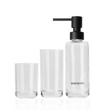 Decor Walther Pop up 0940064 Стекло - прозрачное|Чёрный матовый Набор аксессуаров Германия - фото 1 - фото 1