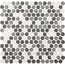 Decoratori Bassanesi Bonbon BONBONMIXC Mix C White Ardesia Smoke Мозаика 30,5x30,5 см, Италия, под мозаику - фото 1