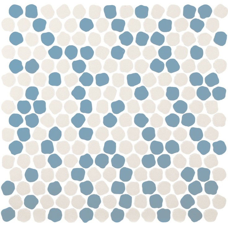 Decoratori Bassanesi Bonbon BONBONMIXG Mix G White Skyblue Мозаика 30,5x30,5 см, Италия, под мозаику - фото 1