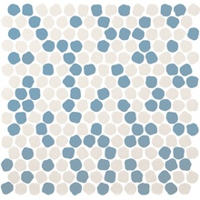 Decoratori Bassanesi Bonbon BONBONMIXG Mix G White Skyblue Мозаика 30,5x30,5 см, Италия, под мозаику - фото 1 - фото 1
