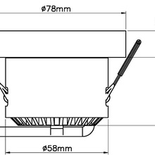 Deko-Light 565195 Встраиваемый светильник 7,8x5,4 см, Германия - фото 1 - фото 2