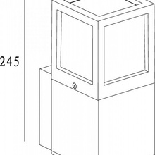 Deko-Light Facado 731059 Уличный светильник 24,3x10,8x24,5 см, Германия - фото 1 - фото 3