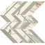 Del Conca Boutique G3BO07MUS HBO 7 Muretto Chevron Calacatta Oro Мозаика 27x41 см, Италия, под мозаику - фото 1