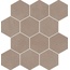 Del Conca Timeline 2 G3TL09ES HTL 9 Esagoni Taupe Hard Мозаика 30x34 см, Италия, под мозаику - фото 1