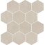 Del Conca Timeline 2 G3TL11ES HTL 9 Esagoni Beige Hard Мозаика 30x34 см, Италия, под мозаику - фото 1