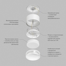 Denkirs Aqua DK-DH2610-WH Светильник Дания - фото 1 - фото 3