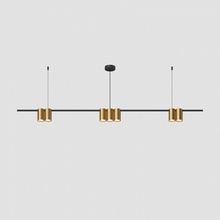 Denkirs Orbit DK4063-BK+SG Потолочный светильник 150x5,6x18,9 см, Дания - фото 1 - фото 2