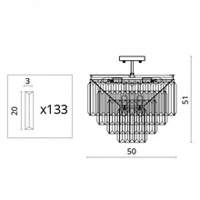 Divinare Nova 3001/01 PL-9 Светильник Италия - фото 1 - фото 3