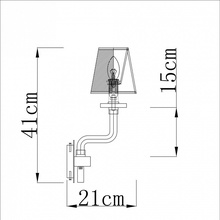 Divinare Palermo 1700/02 AP-1 Бра 15x41 см, Италия - фото 1 - фото 3