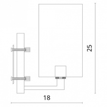 Divinare Porta 5933/01 AP-1-2 Бра 12x25 см, Италия - фото 1 - фото 3
